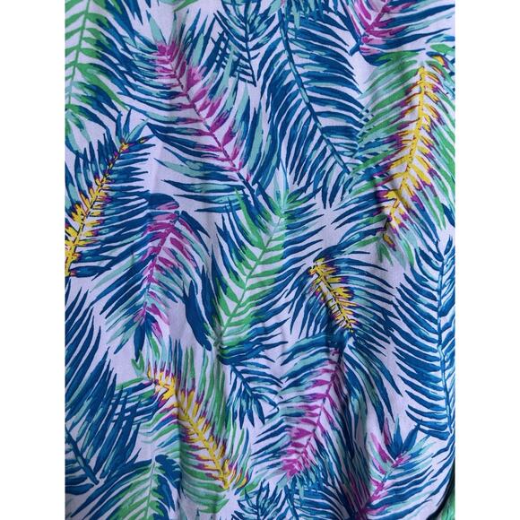 Woman Within Floral Maxi Dress Blue Green White Women's Cruise Beach Pool 16 16w - Picture 7 of 9